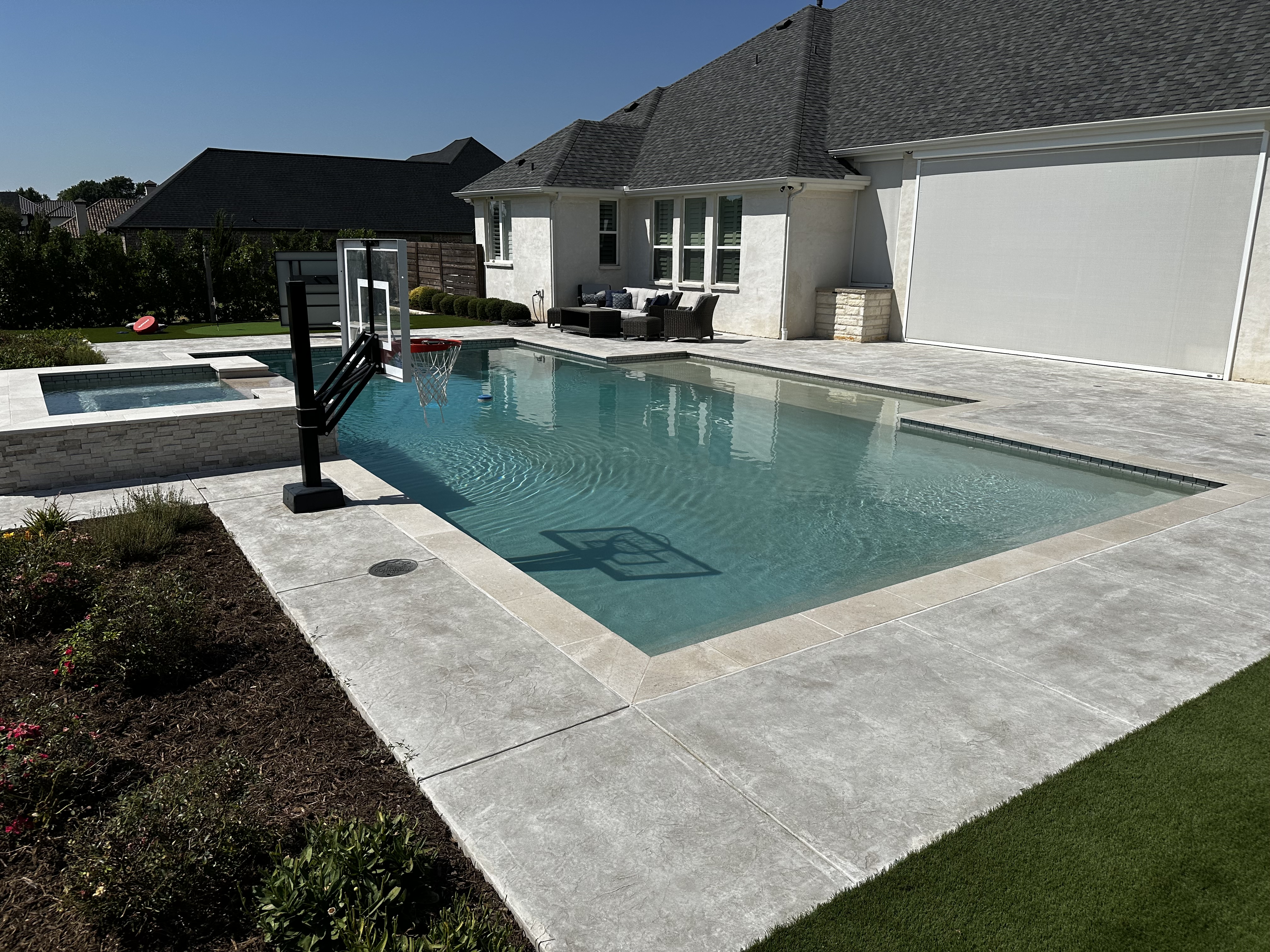 Clean pressure washing job
